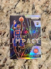 2020-21 Panini Silver Prizm Isaiah Stewart  #22 Instant Impact RC Detroit Pistons
